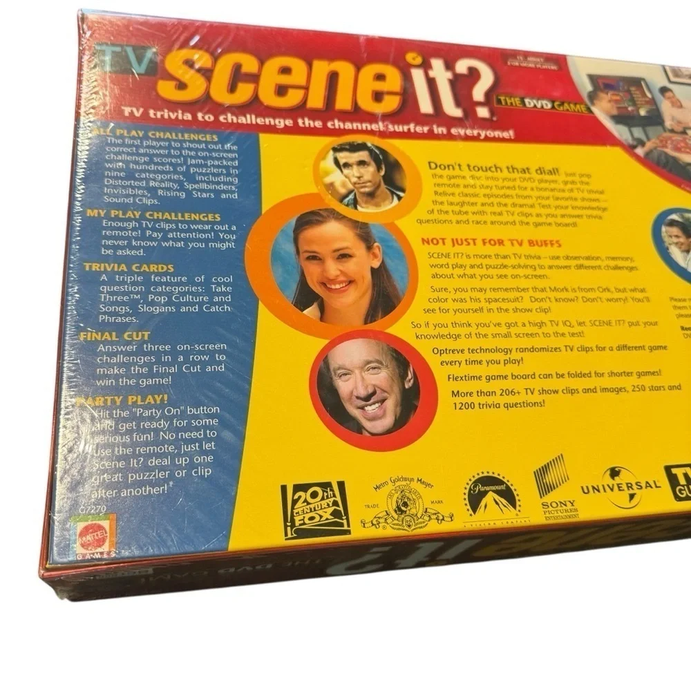 TV Scene It? DVD Trivia Game Sealed Family Party Game 200+ Clips 1200 Questions